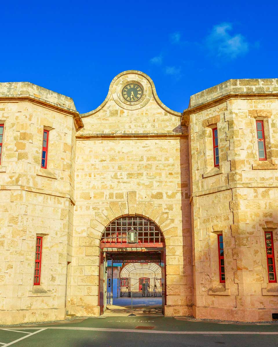 Fremantle prison facade in Perth Australia