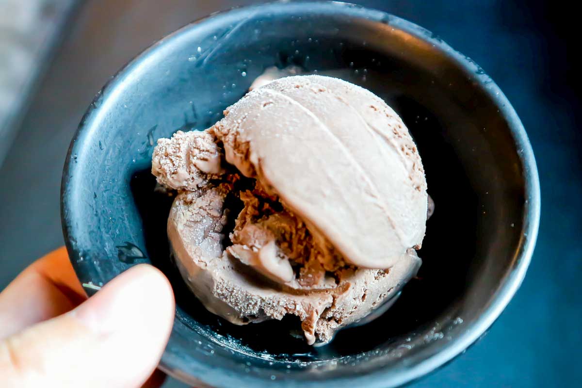 Gelato made during a cooking class in Palermo Italy