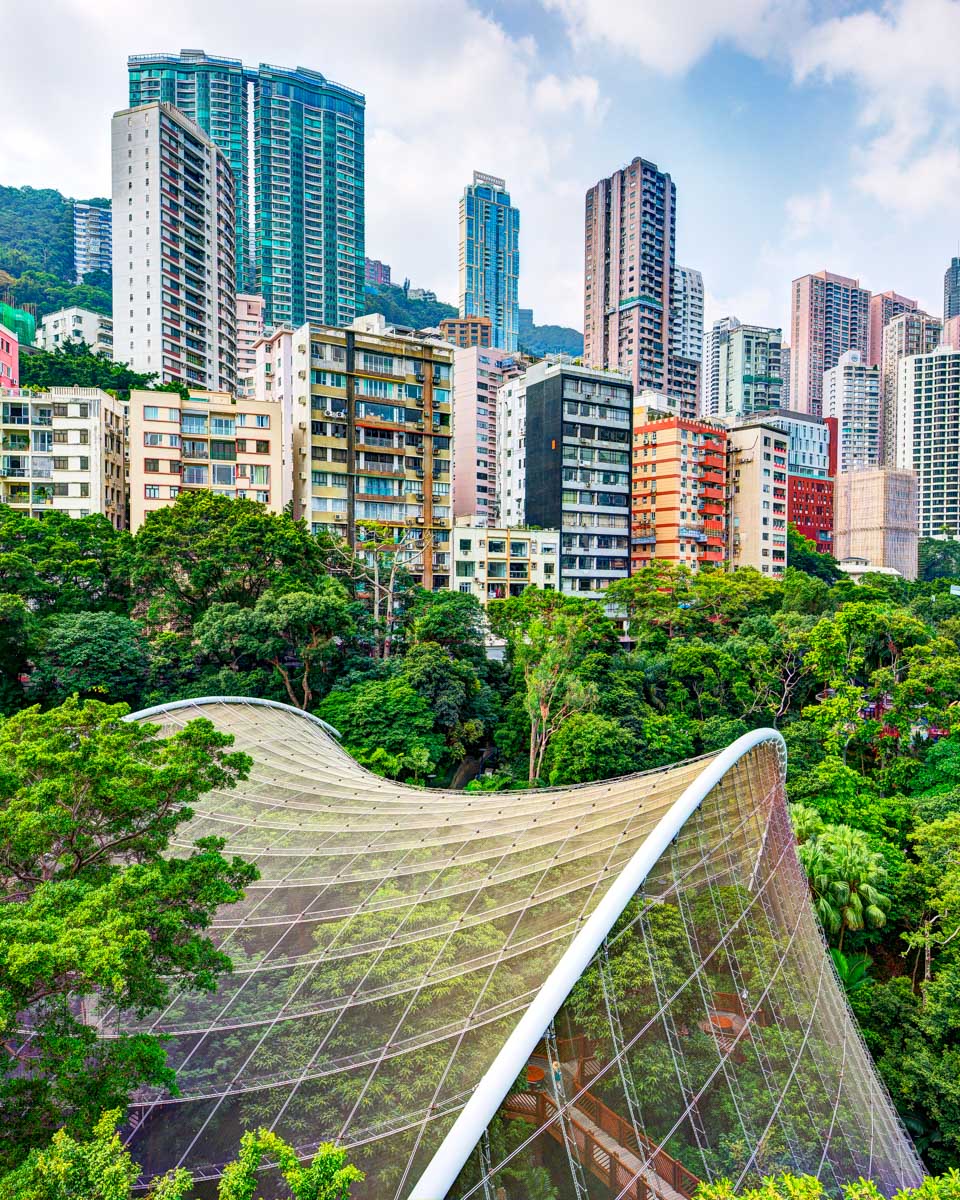Hong Kong Park in Hong Kong China