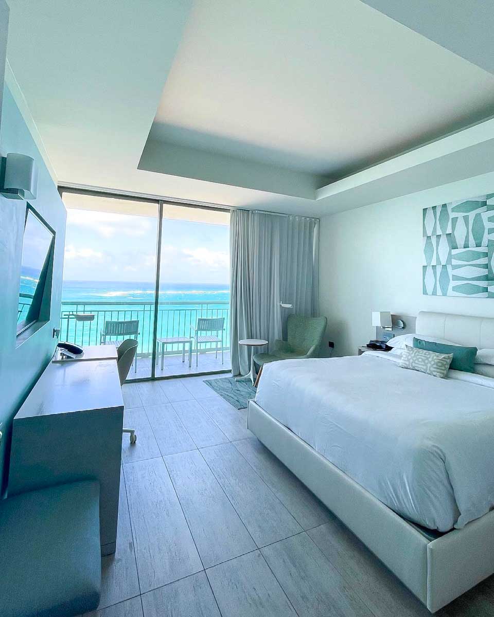 Hotel room at La Concha Resort in San Juan