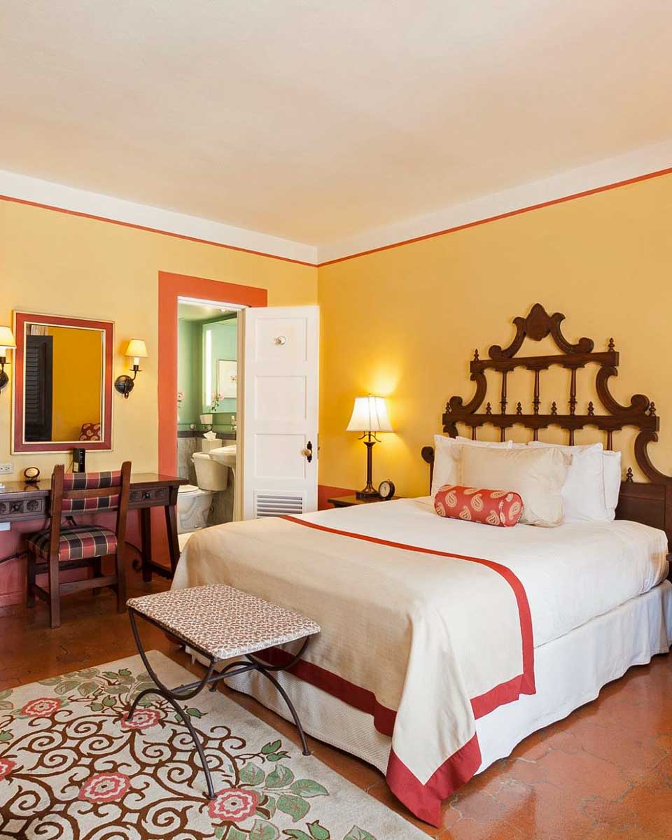 Hotel room at the Hotel El Convento in San Juan