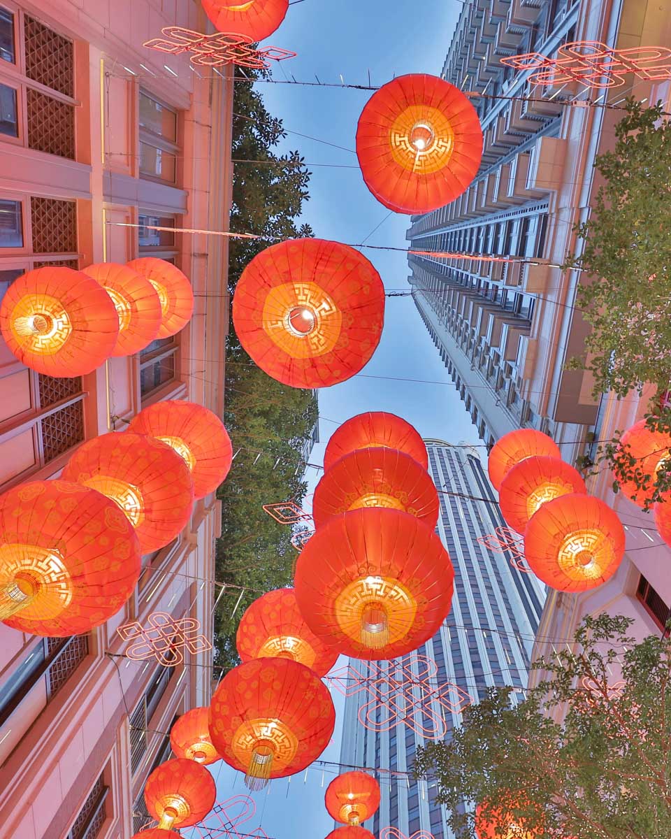 Lanterns in Wan Chai, Hong Kong China