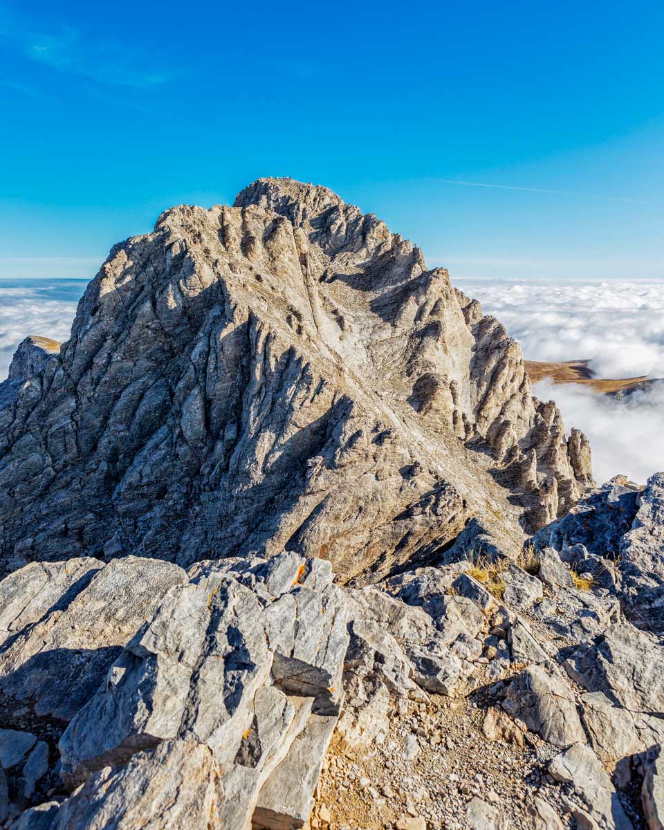 Mytikas on Mount Olympus in Greece