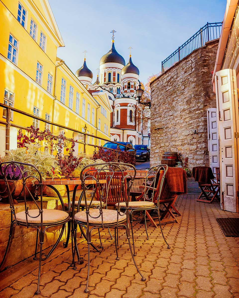 Nevsky Cathedral in Tallinn seen on a tour from Helsinki Finland