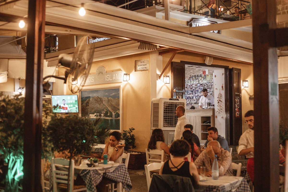 Nimmos Restaurant in Rhodes Greece