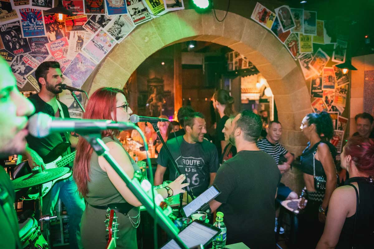 Old School Live Stage Bar Rhodes in Rhodes Greece