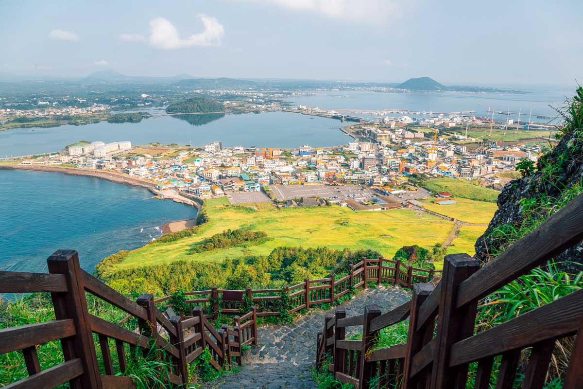 Seongsan Ilchulbong viewpoint in Jeju South Korea