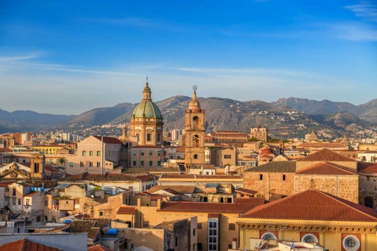 Skyline of Palermo, Sicily Italy
