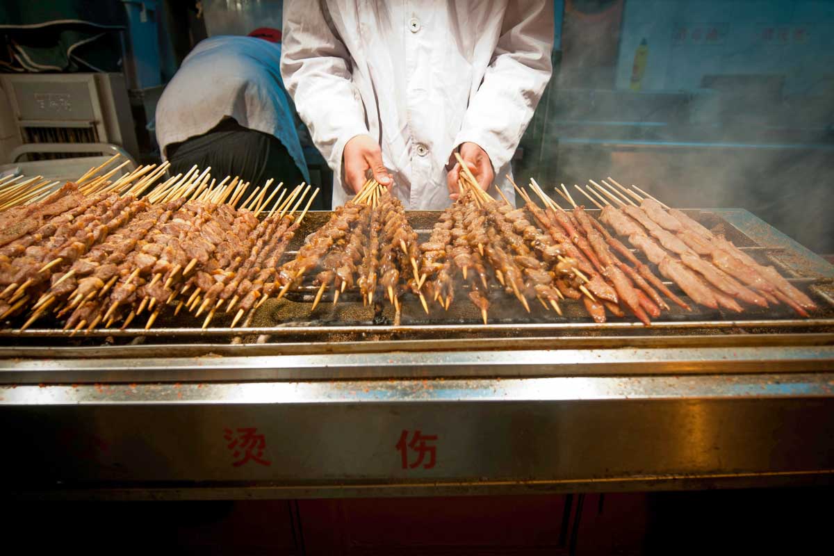 Street food eaten on a food tour of Beijing China