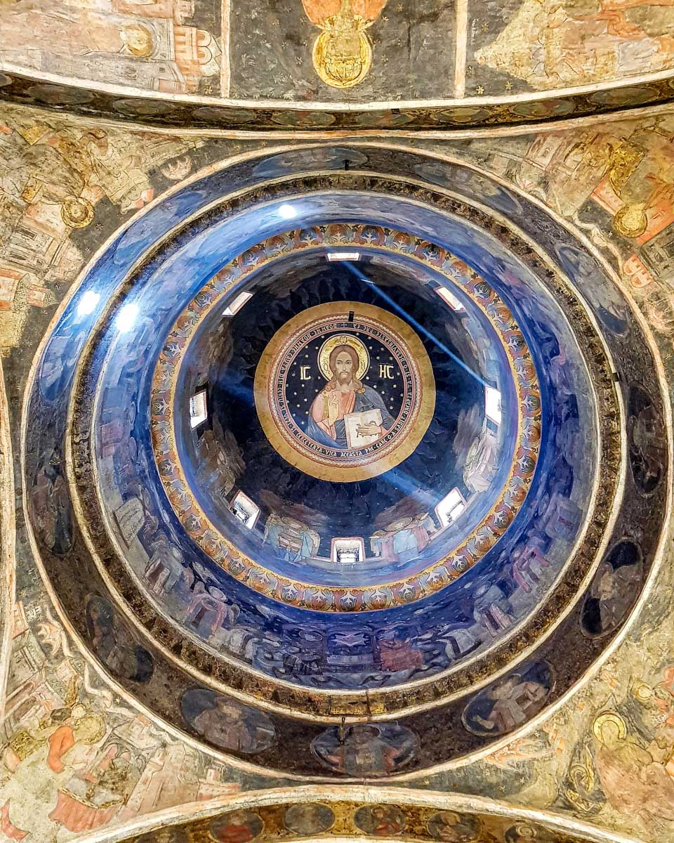 The Church of the Stavropoleos Monastery in Bucharest Romania