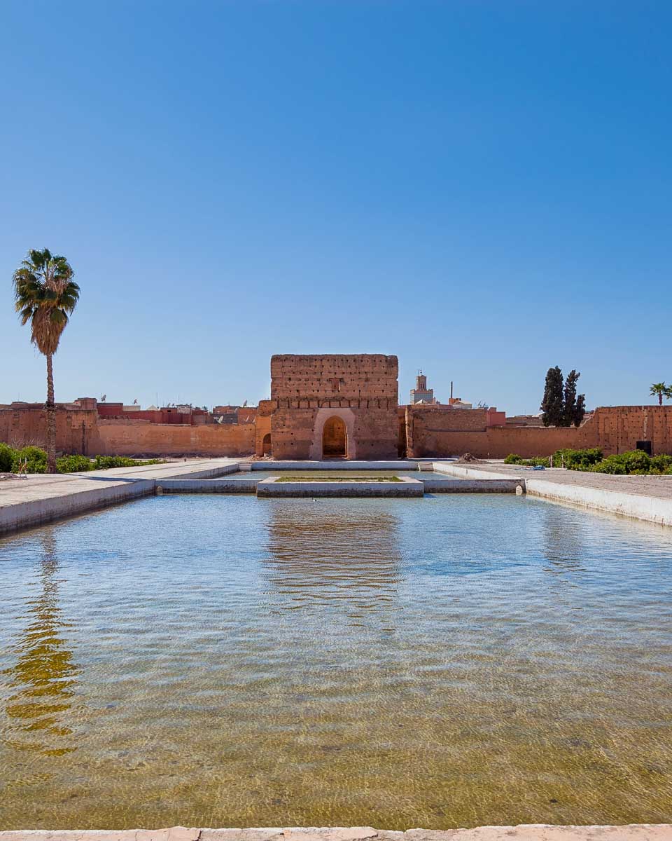 The El Badi Palace seen in Marrakech Morocco 1
