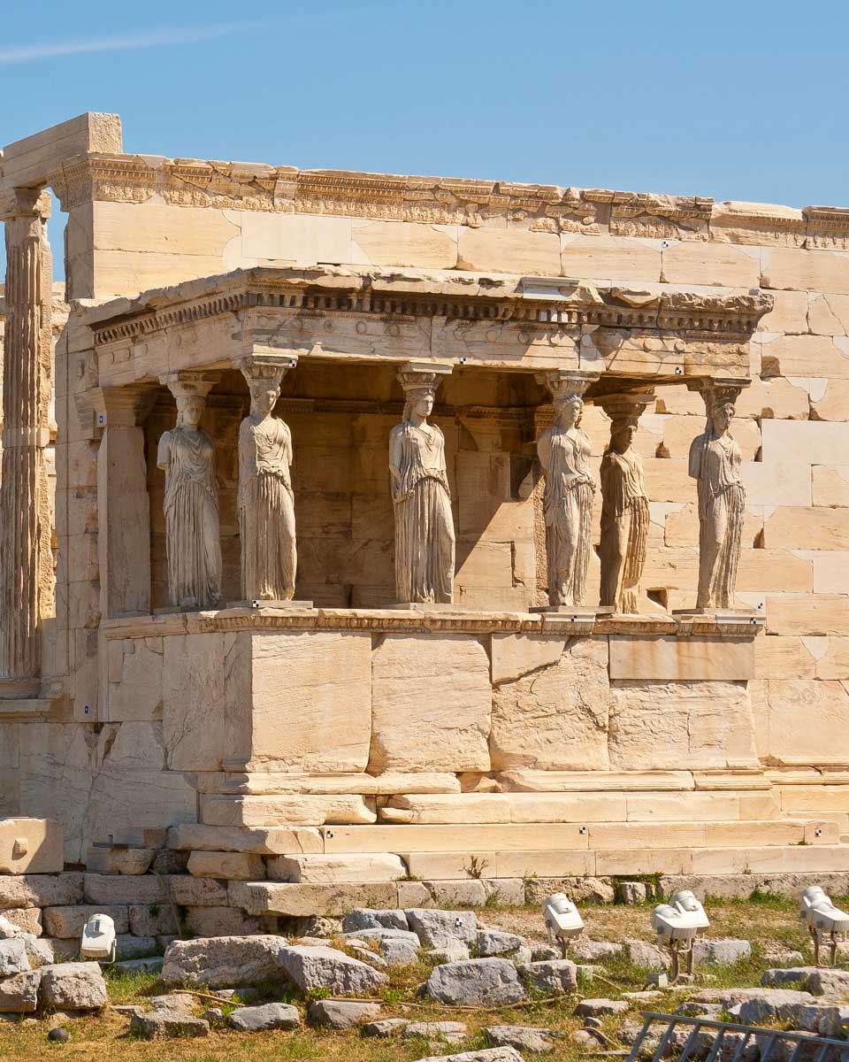 The Erechtheion seen on a mythology tour in Greece