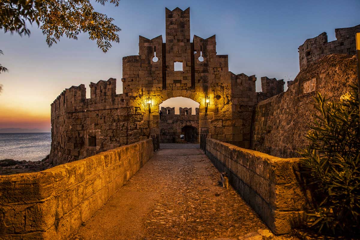 The Gate of Saint Paul in Rhodes Greece