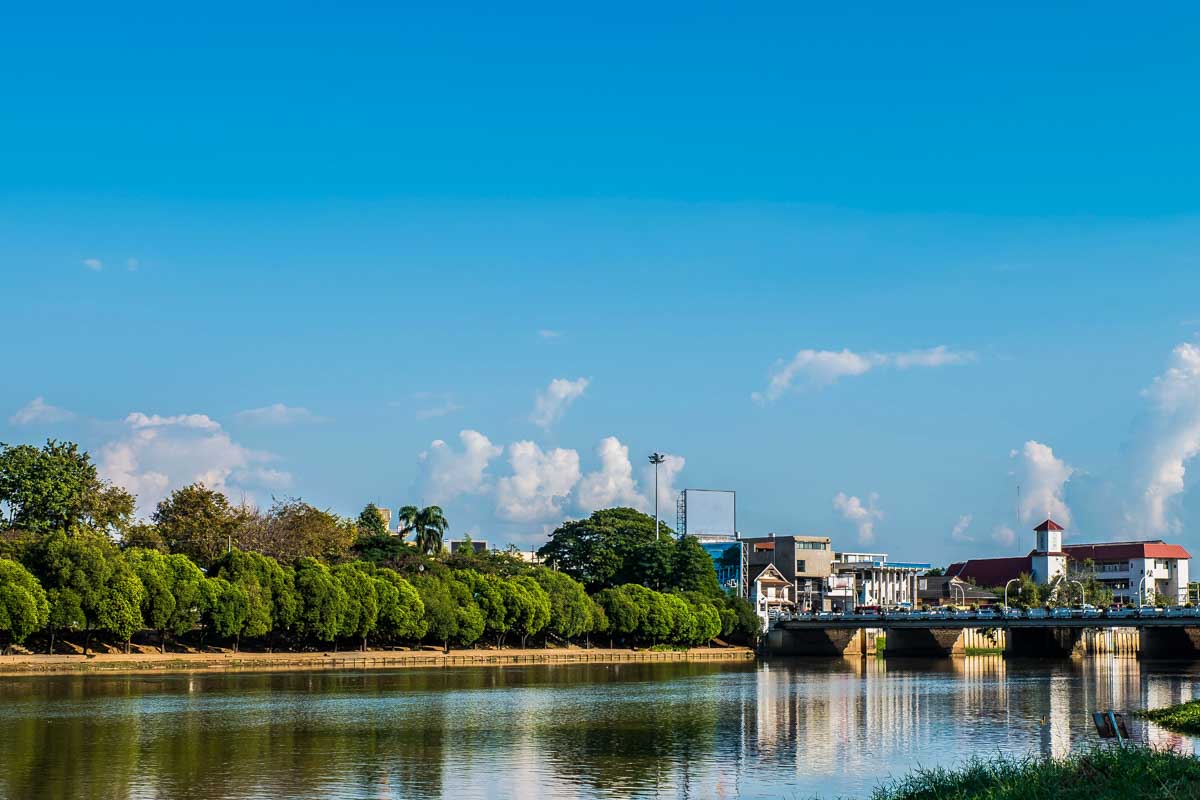 The Ping River in Chiang Mai Thailand