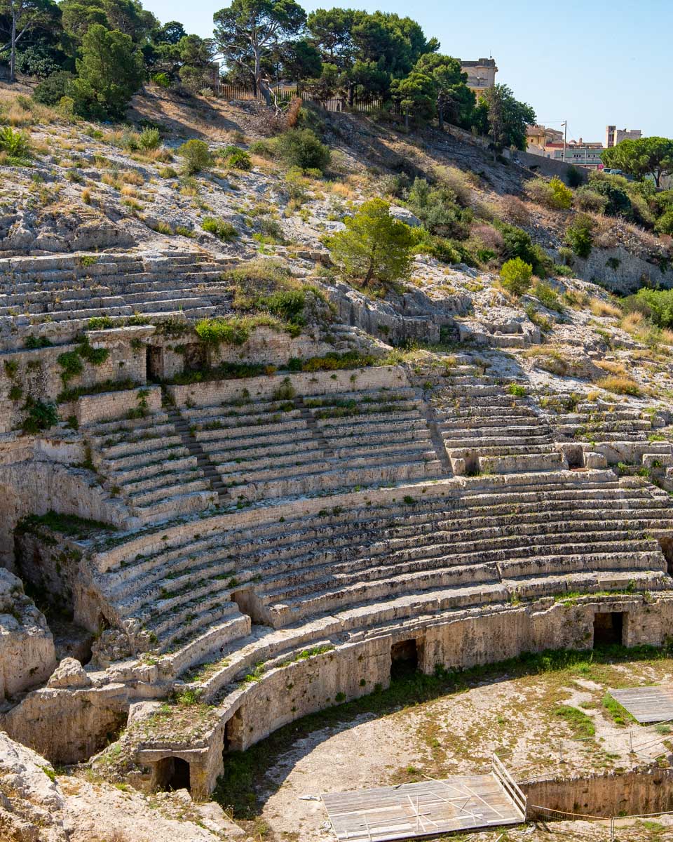 The Roman Amphitheatre in Cagliari Sardinia Italy