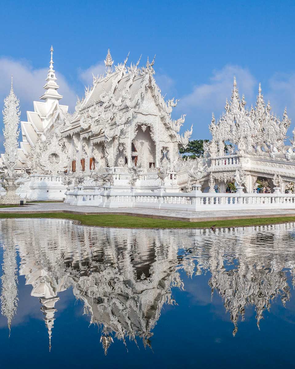 The White Temple seen on a tour from Chiang Mai Thailand 1