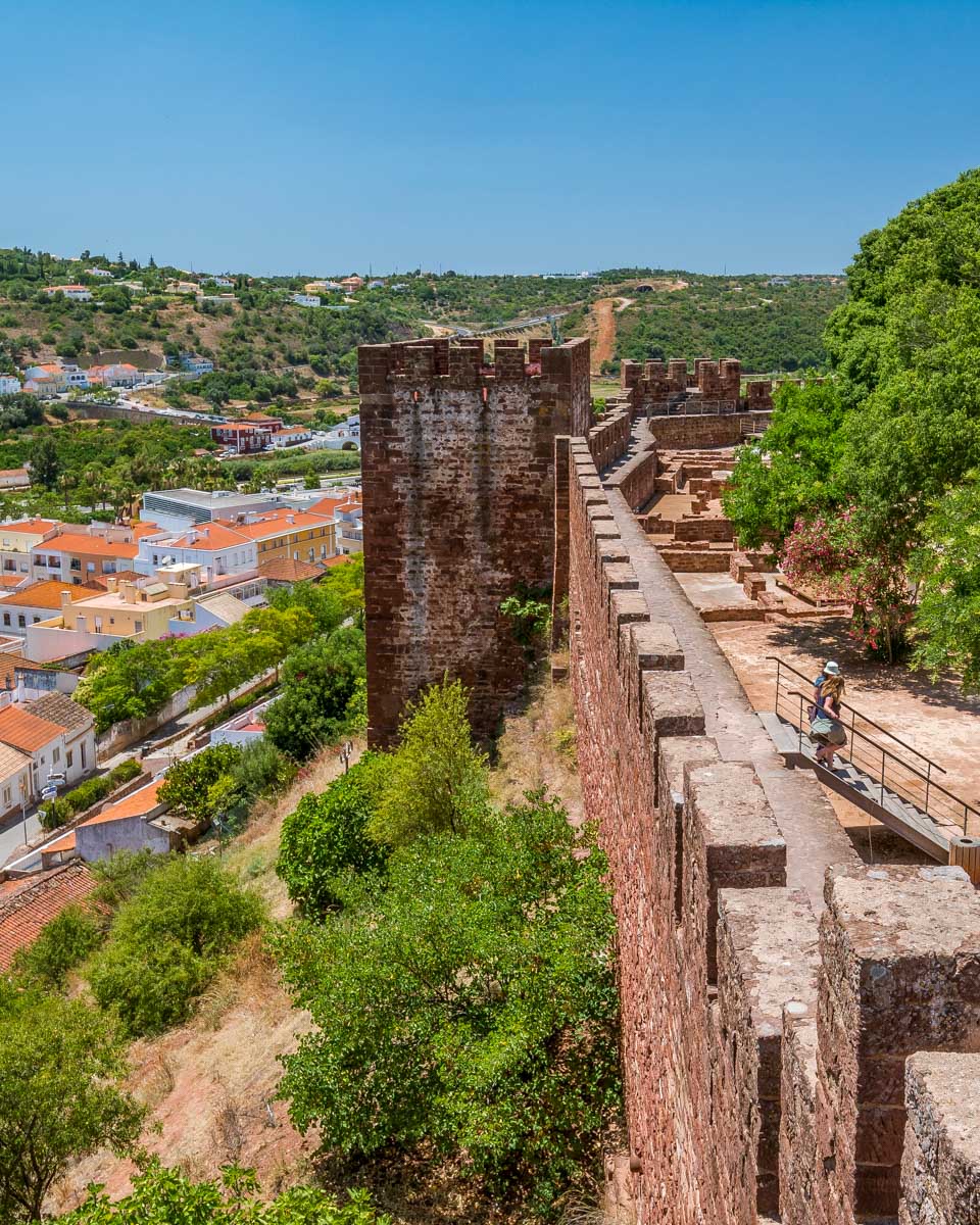 The ancient town and castle of Silves seen on a tour in Portugal
