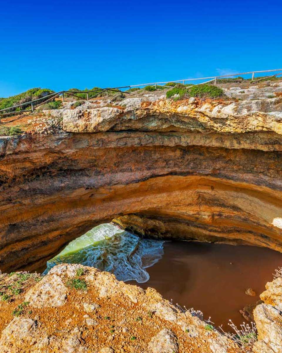 The-top-of-Benagil-Cave-seen-on-a-tour-from-Faro-Portugal