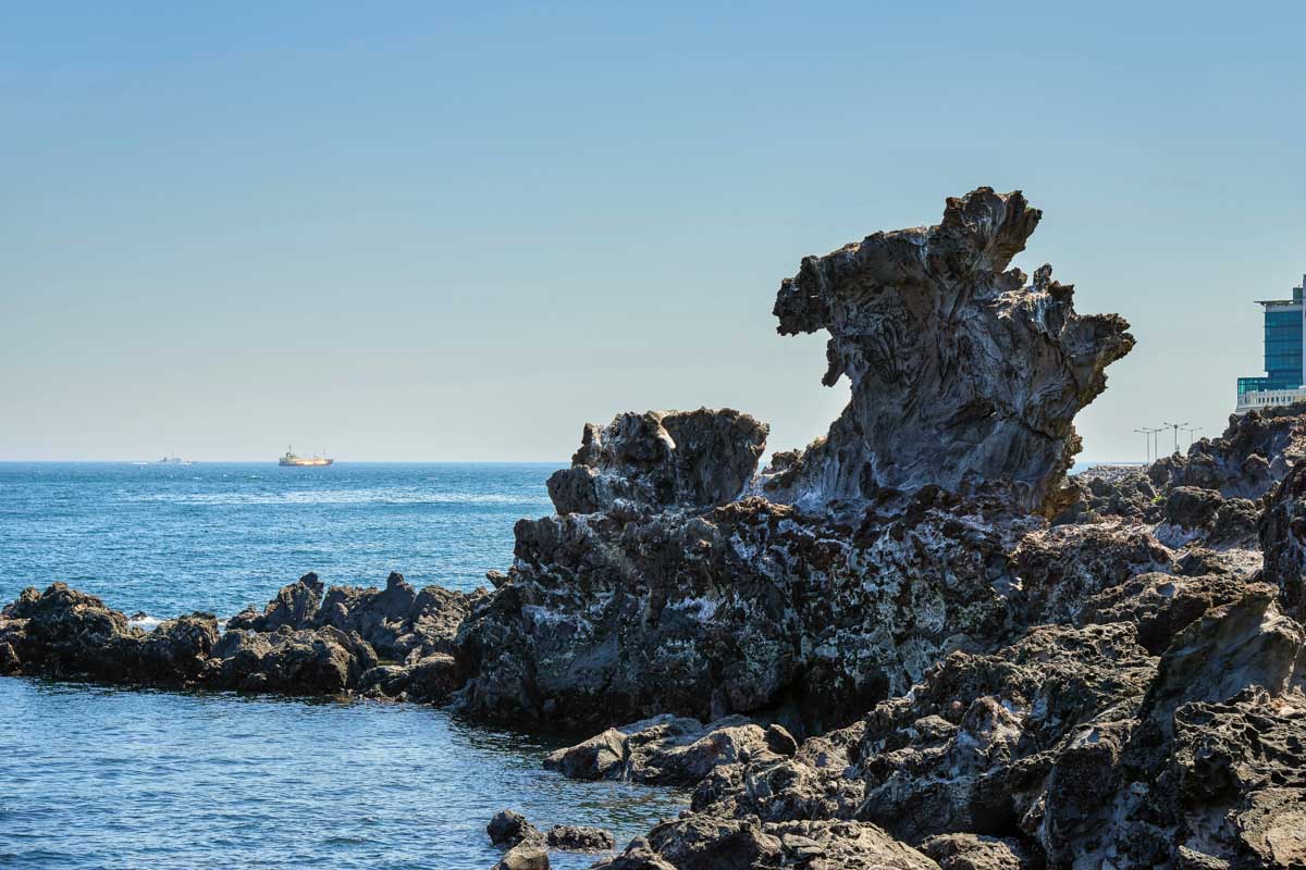 Yongduam Rock in Jeju South Korea
