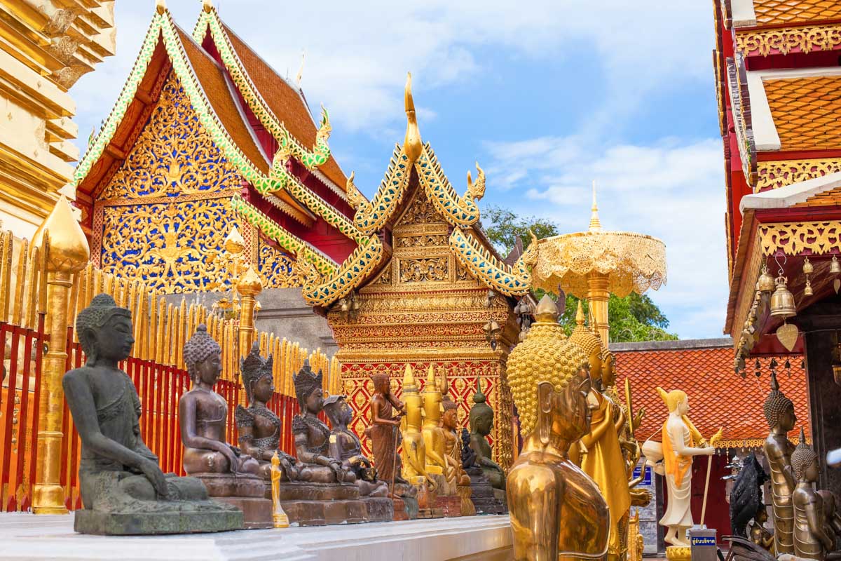 A beautiful temple in chiang mai thailand