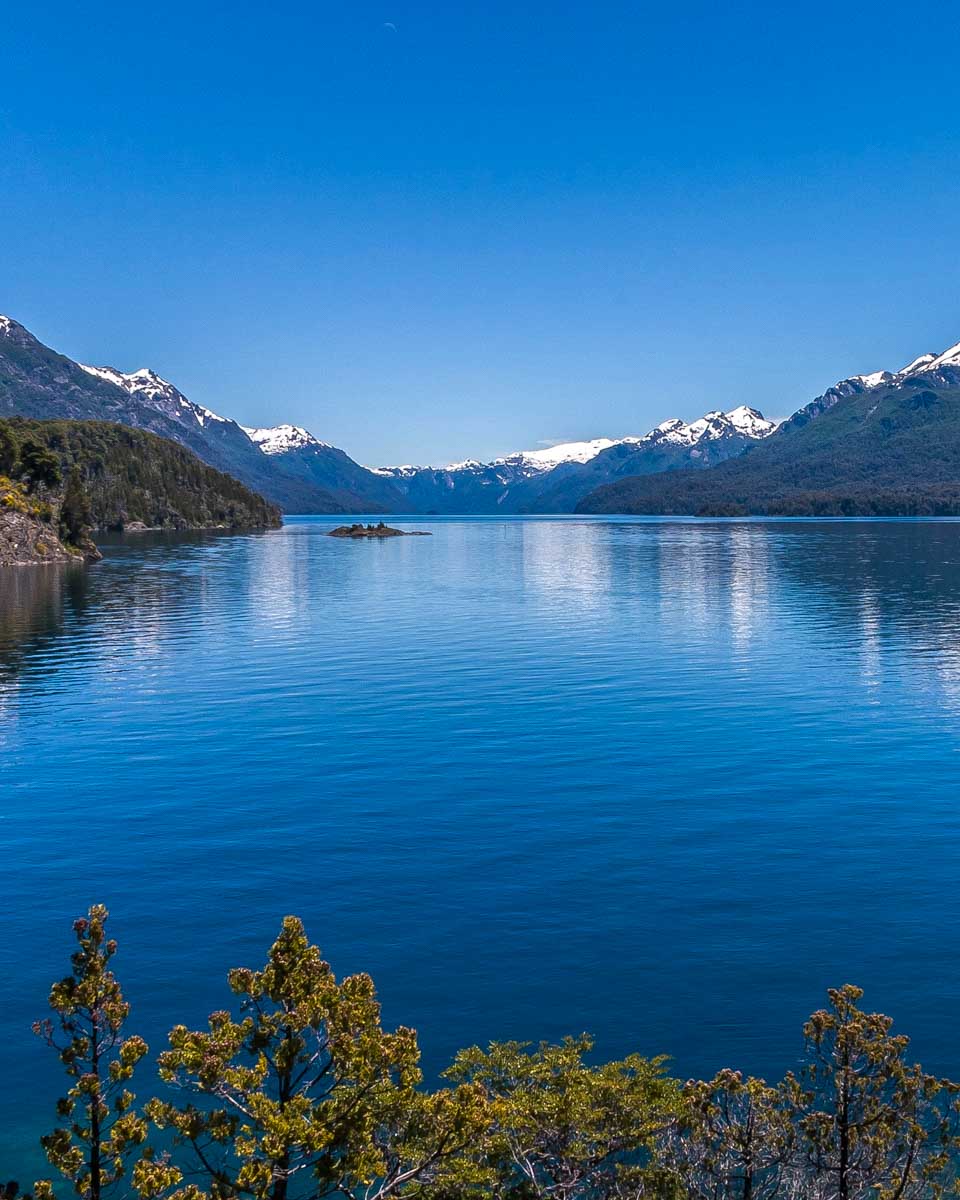 A lake seen on Seven Lakes Road on a tour from Bariloche Argentina