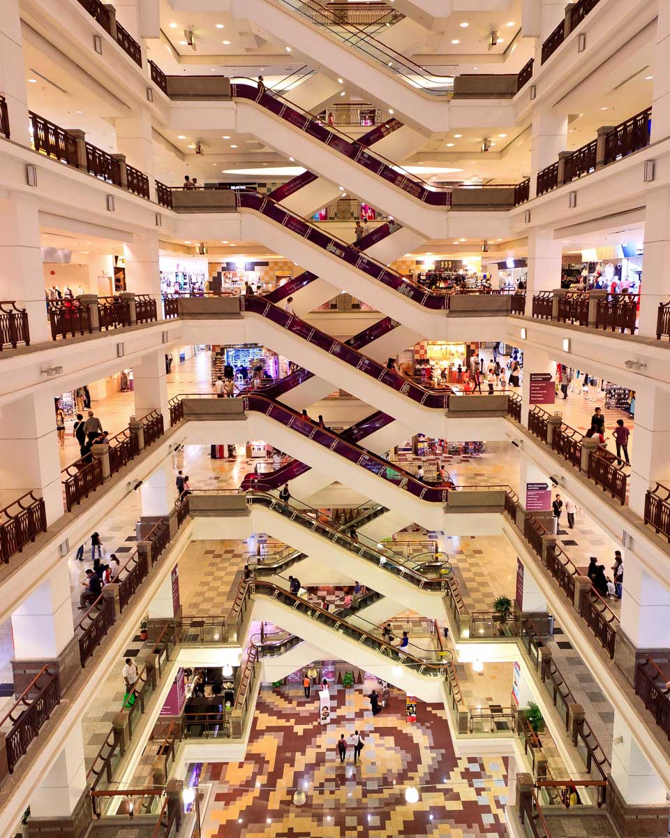 A mega mall in Kuala Lumpur Malaysia