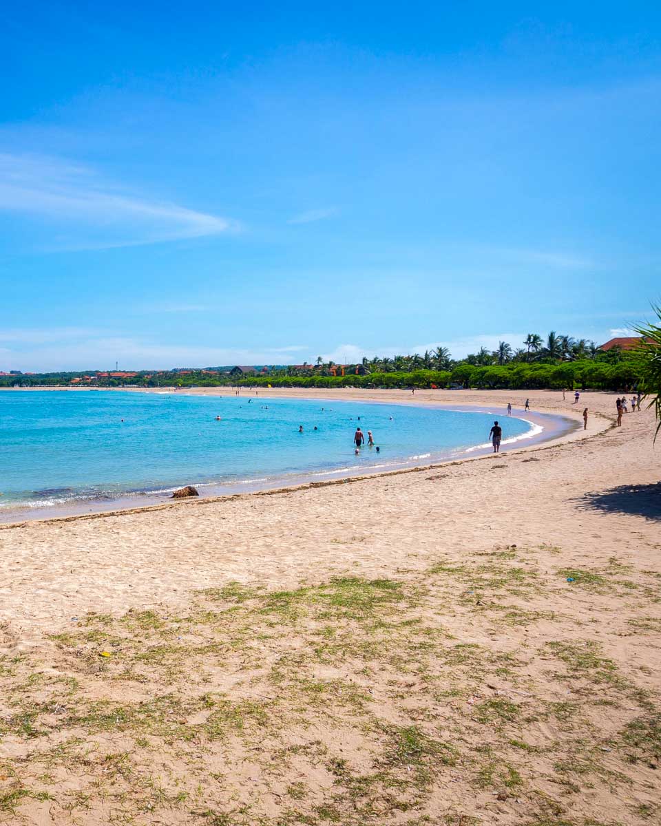 Beautiful Nusa Dua Bali Beach in Indonesia