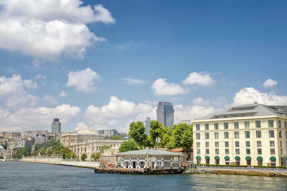 Beşiktaş area in Istanbul Turkey