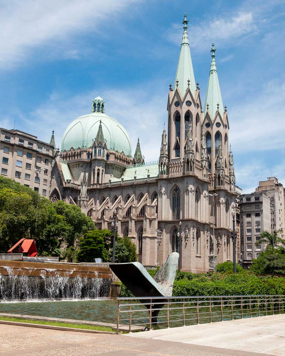 Catedral da Sé in Sao Paulo Brazil