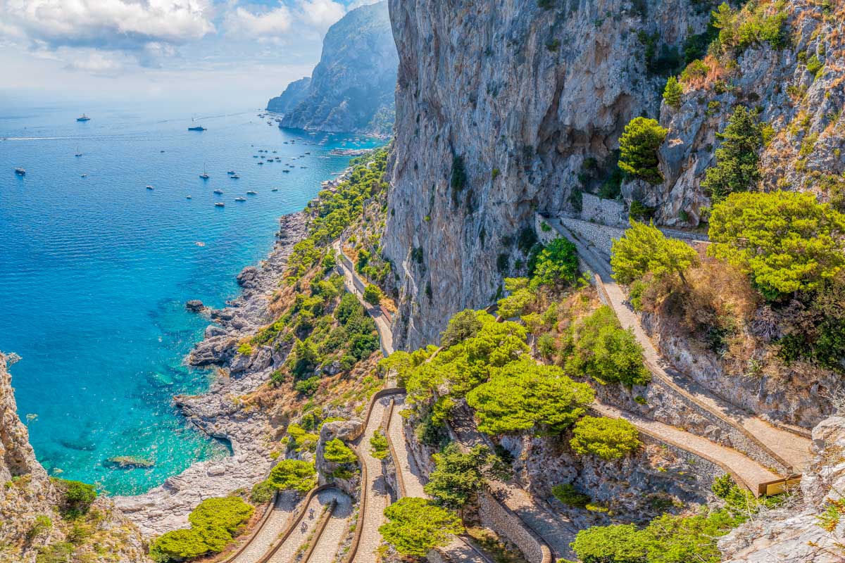Gardens of Augustus in Capri Italy