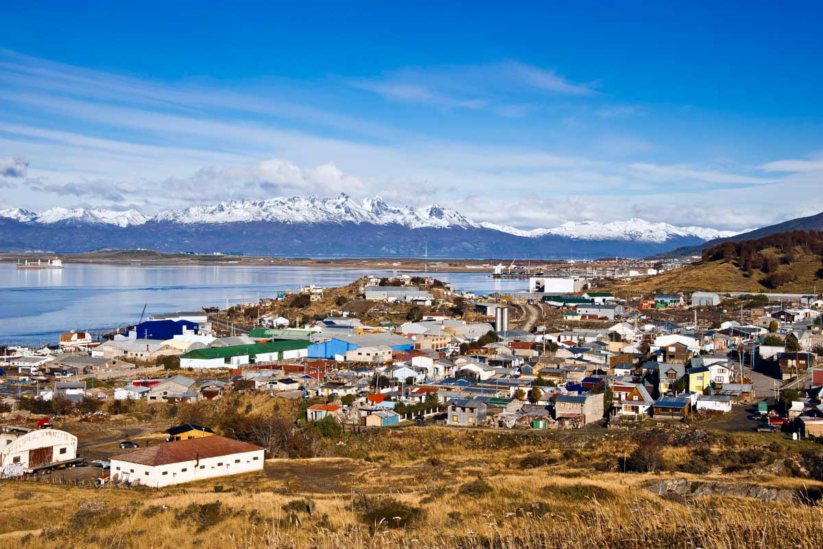 Las Margaritas area in Ushuaia Argentina