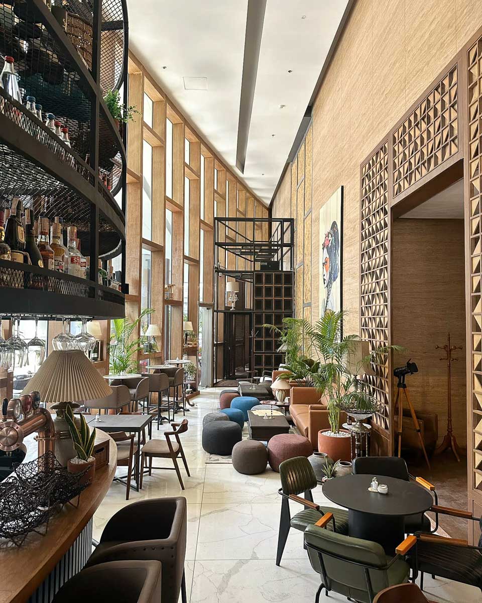 Lounge area at Boudica Café Bar in Manila Philippines