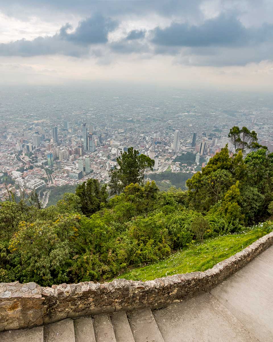 Mount Monserrate Bogota Colombia seen on a tour
