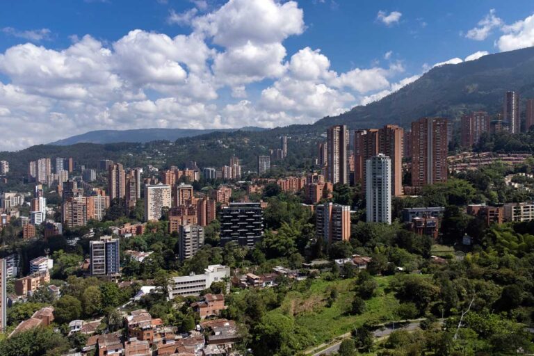 Panoramic view of Medellin Colombia
