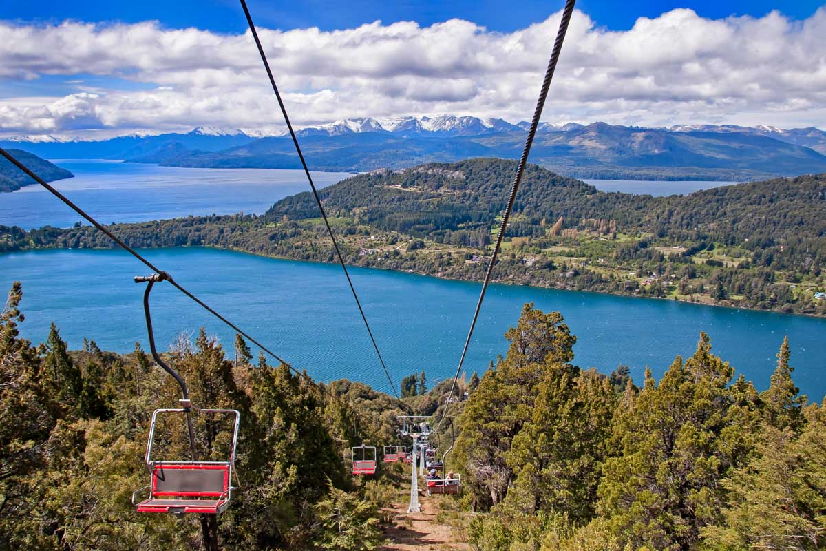 The Cerro Otto cable car in Bariloche Argentina