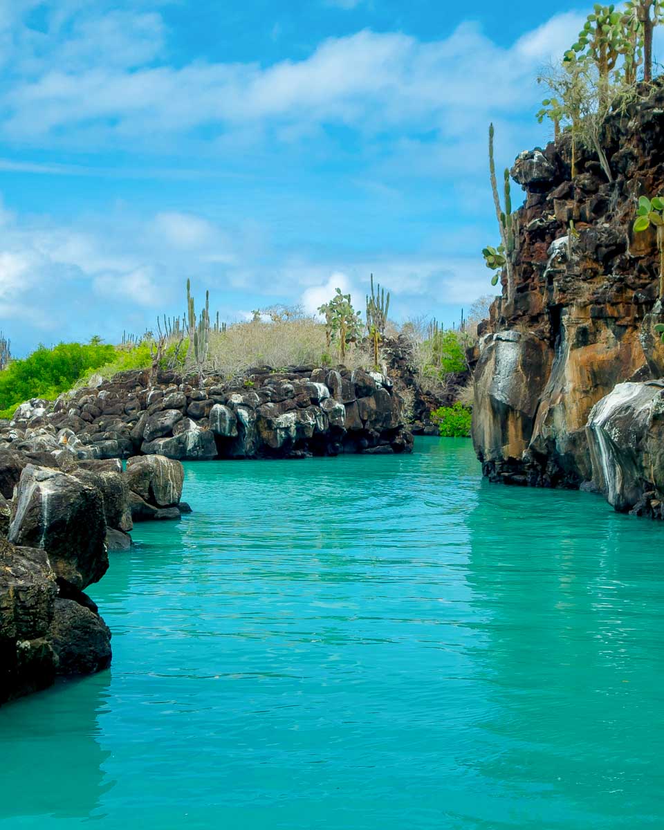 The Las Grietas seen on a tour of Galapagos Ecuador
