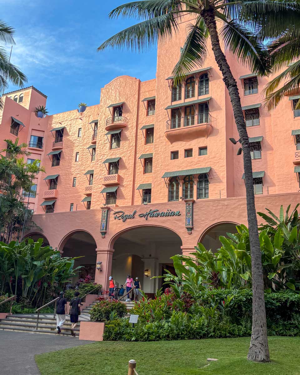 The Royal Hawaiian on Waikiki Honolulu Hawaii