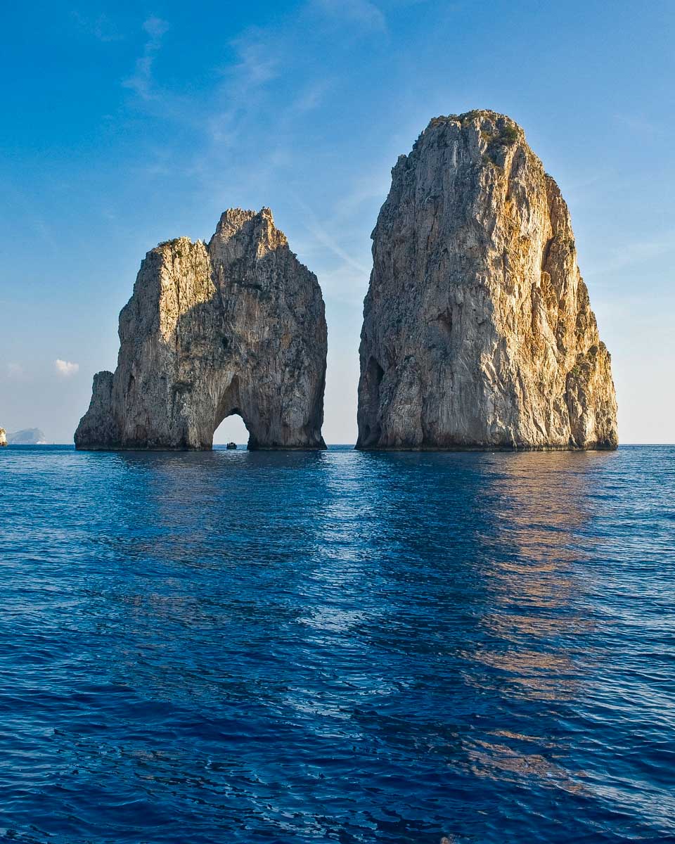 The-famous-Faraglioni-rock-formation-off-of-the-coast-of-Capri Italy