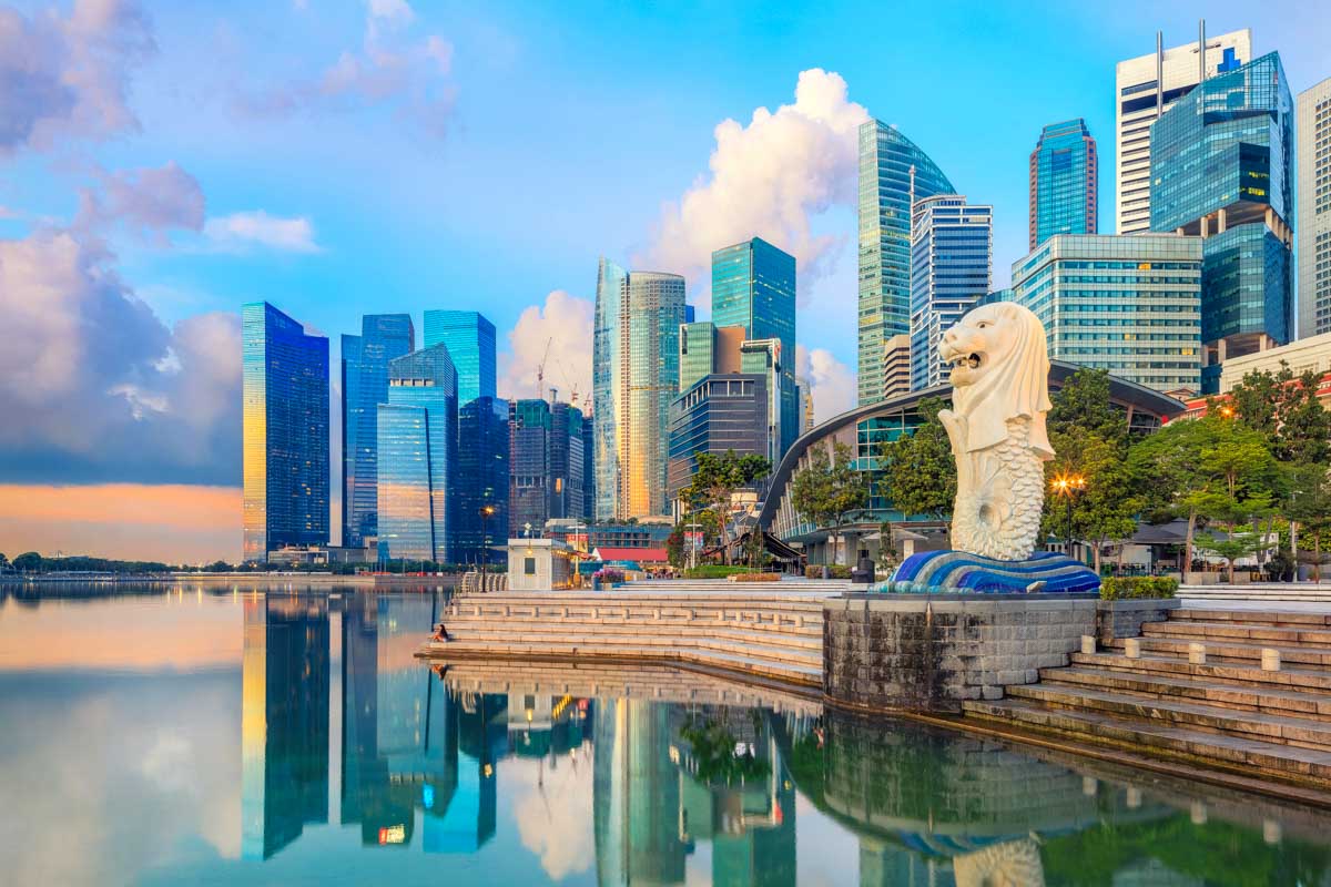 The reflection of The Quay in Singapore