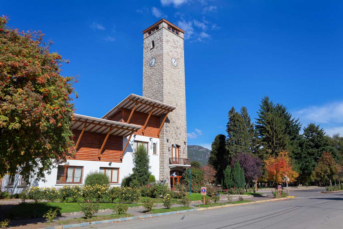 View of the city San Martin de los Andes on a tour from Bariloche Argentina