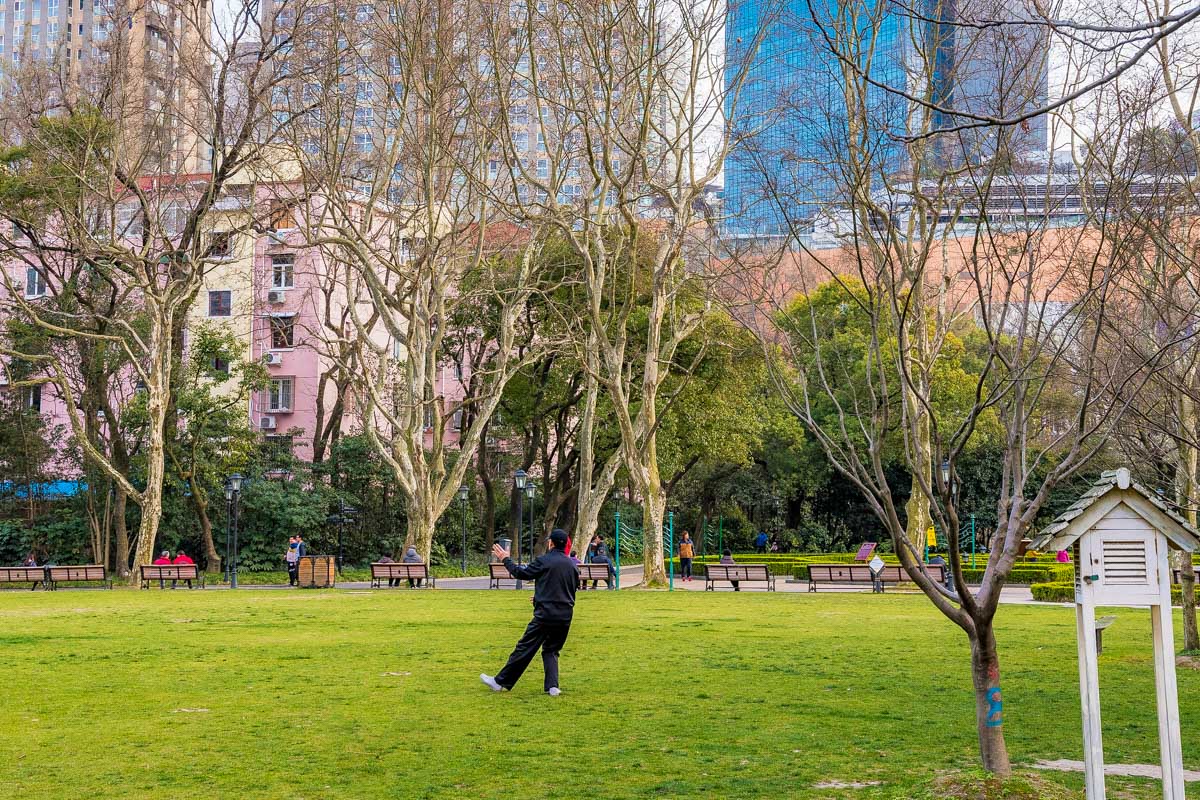 Zhongshan Park in Shanghai China