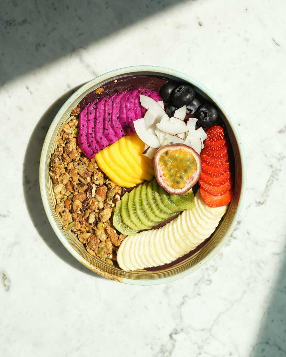 A smoothie bowl at Common Grounds Dubai