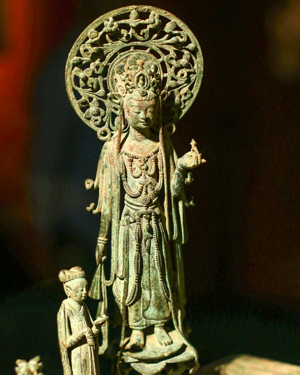 A statue inside of the Shanghai Museum China