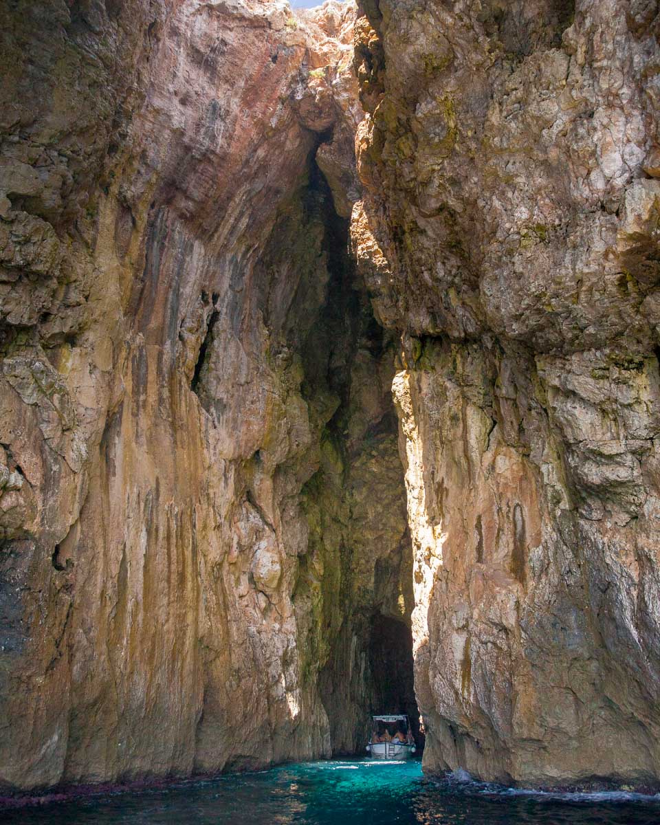 Caves of Santa Maria di Leuca, Italy seen on a tour from Lecce Puglia