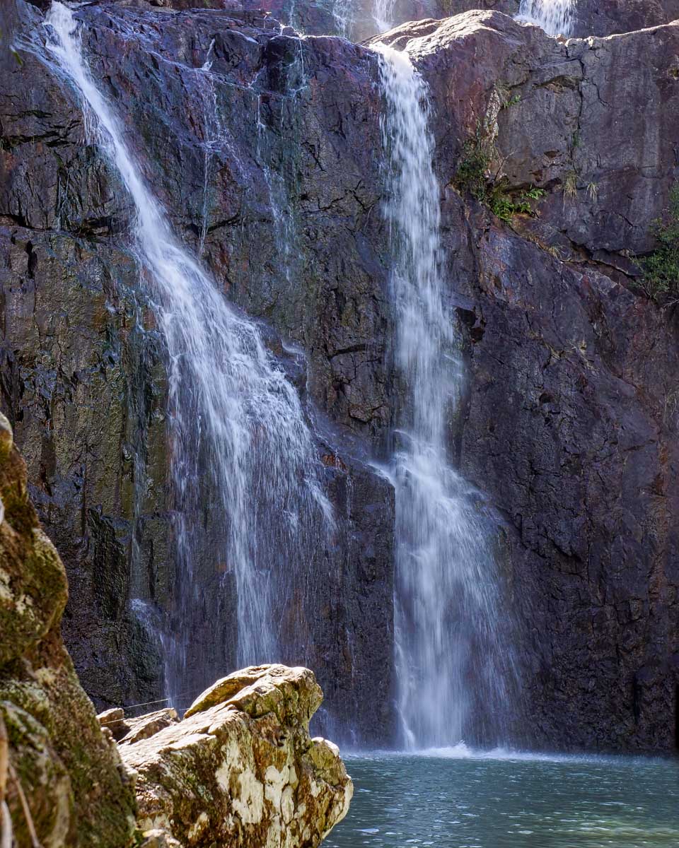 Cedar Creek Falls seen on a tour from Airlie Australia