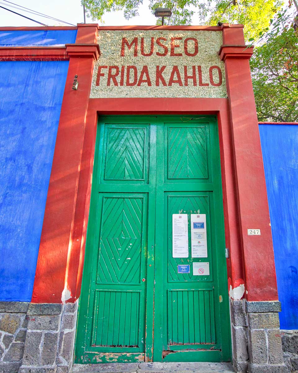 Coyoacan Frida Kahlo Museum seen in Mexico City Mexico