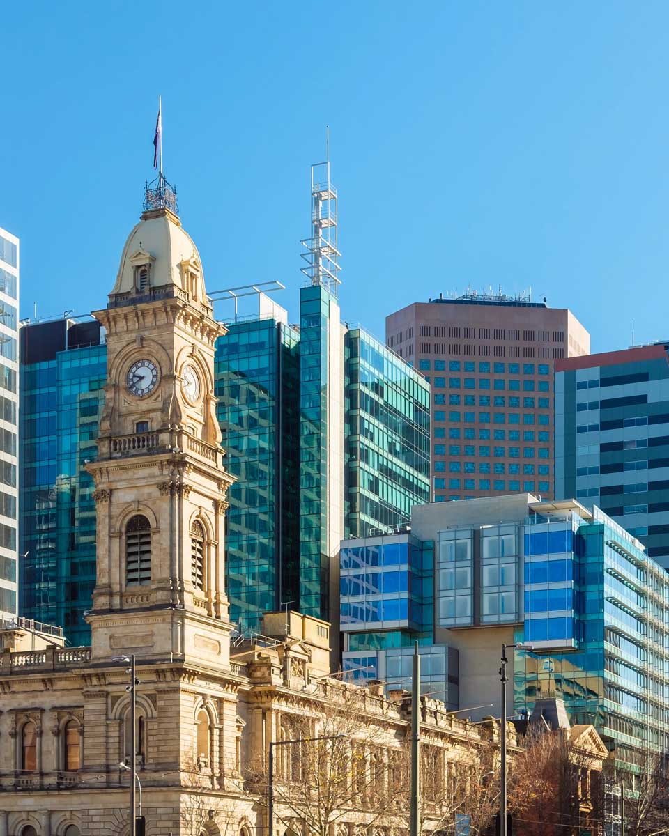 General Post Office building in victoria square adelaide