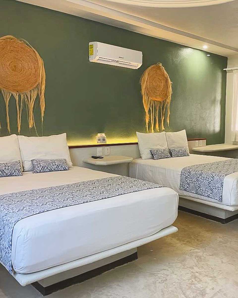 Hotel room at Hotel Círculo Bacalar, Mexico