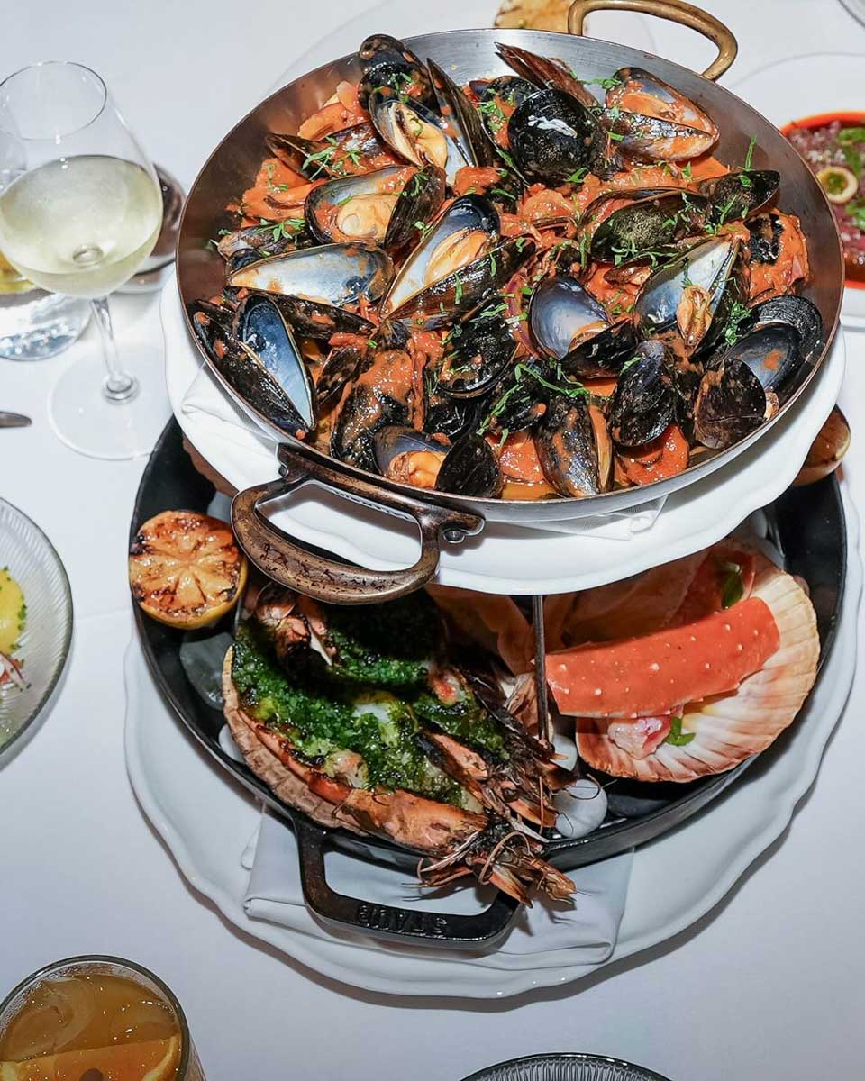 Mussels for lunch at The Guild in Dubai