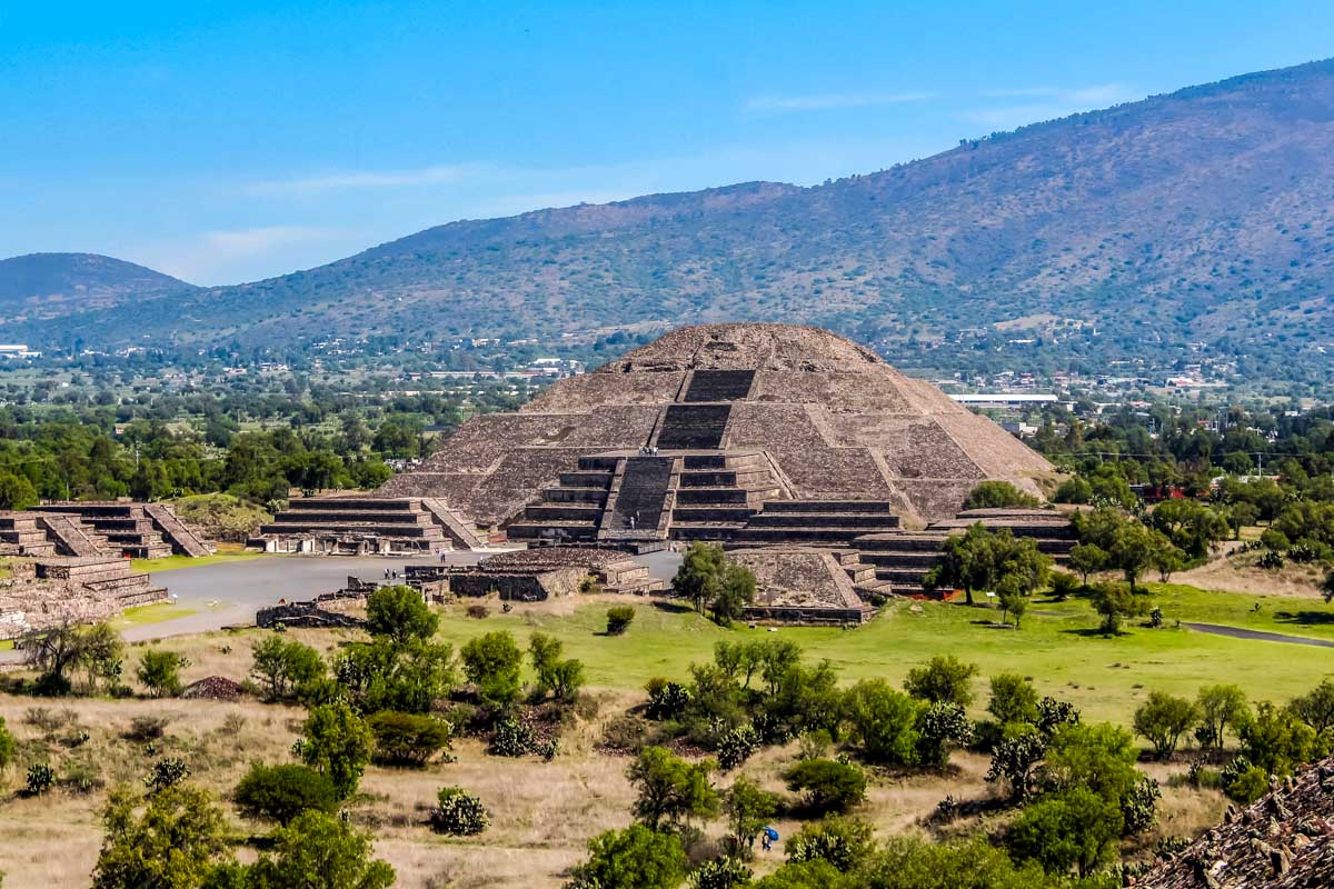 Pyramid of the Moon, Teotihuacan, Mexico on a tour from Mexico City Mexico
